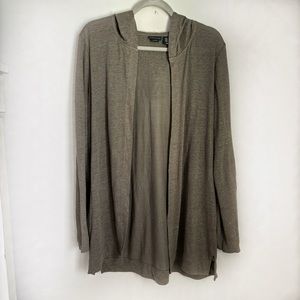 Tahari cardigan 100% linen size Xl/tall